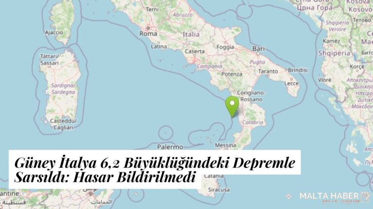 Güney İtalya 6,2 Büyüklüğündeki Depremle Sarsıldı: Hasar Bildirilmedi