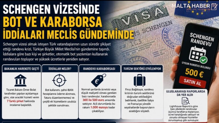 Schengen Vizesinde Bot ve Karaborsa İddiaları Meclis Gündeminde