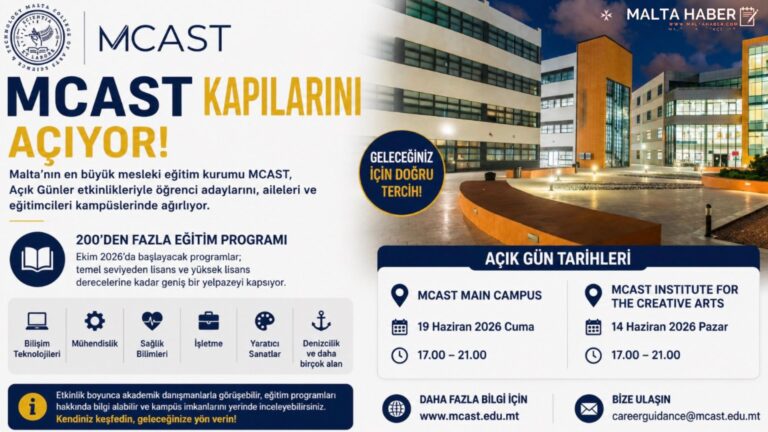 MCAST Kapılarını Açıyor: 200’den Fazla Eğitim Programı Tanıtılacak