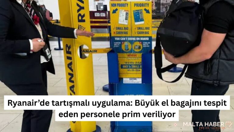 Ryanair’de tartışmalı uygulama: Büyük el bagajını tespit eden personele prim veriliyor