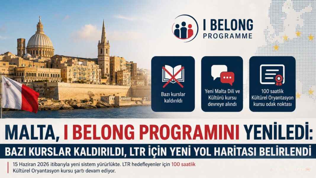 Malta, I Belong Programını Yeniledi: Bazı Kurslar Kaldırıldı, LTR İçin Yeni Yol Haritası Belirlendi
