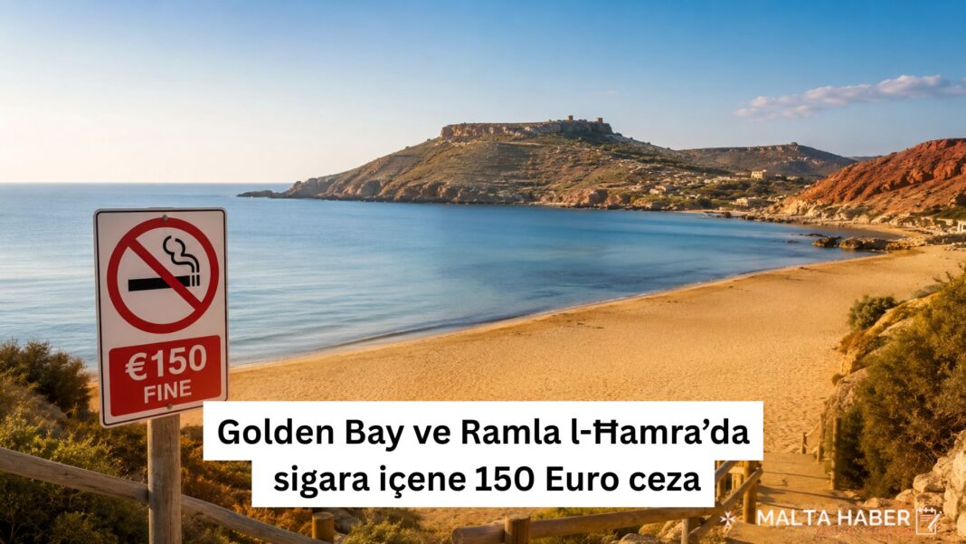 Golden Bay ve Ramla l-Ħamra’da sigara içene 150 euro ceza