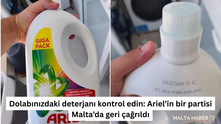 Dolabınızdaki deterjanı kontrol edin: Ariel’in bir partisi Malta’da geri çağrıldı