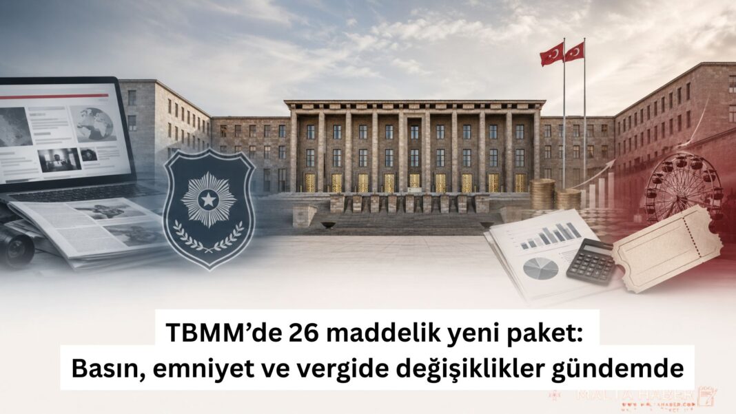 TBMM’de 26 maddelik yeni paket: Basın, emniyet ve vergide değişiklikler gündemde