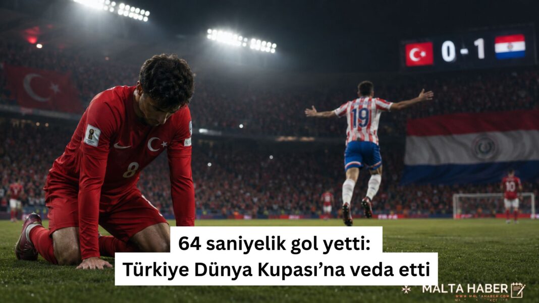 64 saniyelik gol yetti: Türkiye Dünya Kupası’na veda etti