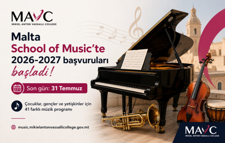 Malta School of Music’te 2026-2027 başvuruları başladı: Son gün 31 Temmuz