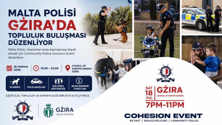 Malta Polisi Gżira’da halk buluşması düzenliyor