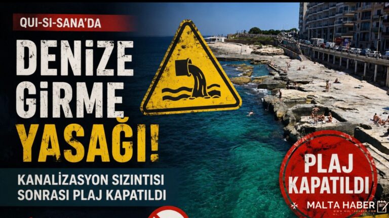 Qui-Si-Sana’da denize girme yasağı: Kanalizasyon sızıntısı sonrası plaj kapatıldı