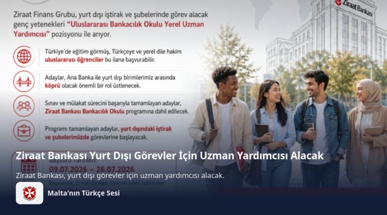 Ziraat Bankası Yurt Dışı Görevler İçin Uzman Yardımcısı Alacak