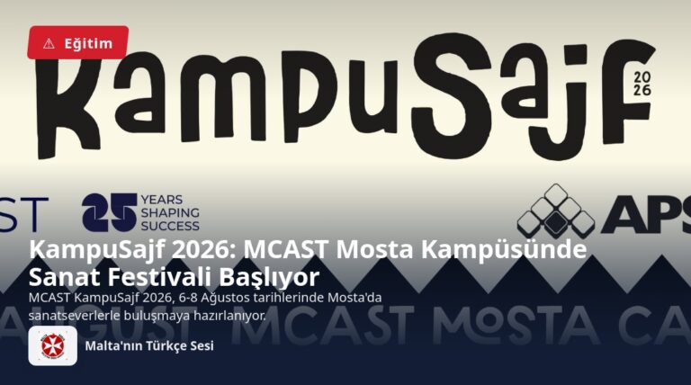 KampuSajf 2026: MCAST Mosta Kampüsünde Sanat Festivali Başlıyor