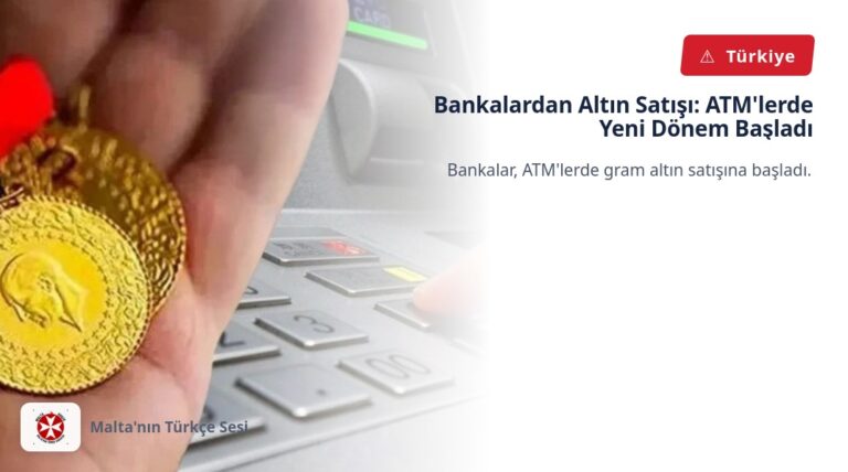 Bankalardan Altın Satışı: ATM’lerde Yeni Dönem Başladı