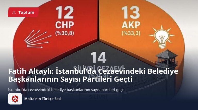 Fatih Altaylı: İstanbul’da Cezaevindeki Belediye Başkanlarının Sayısı Partileri Geçti