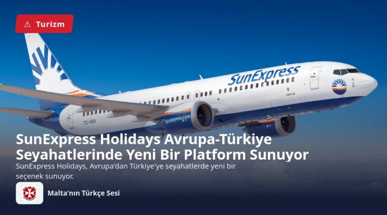 SunExpress Holidays Avrupa-Türkiye Seyahatlerinde Yeni Bir Platform Sunuyor