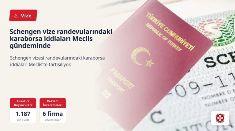 Schengen vize randevularındaki karaborsa iddiaları Meclis gündeminde