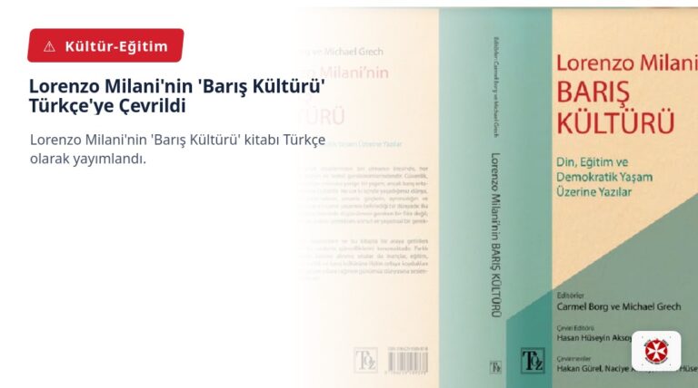 Lorenzo Milani’nin ‘Barış Kültürü’ Türkçe’ye Çevrildi
