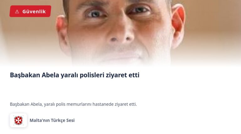 Başbakan Abela yaralı polisleri ziyaret etti