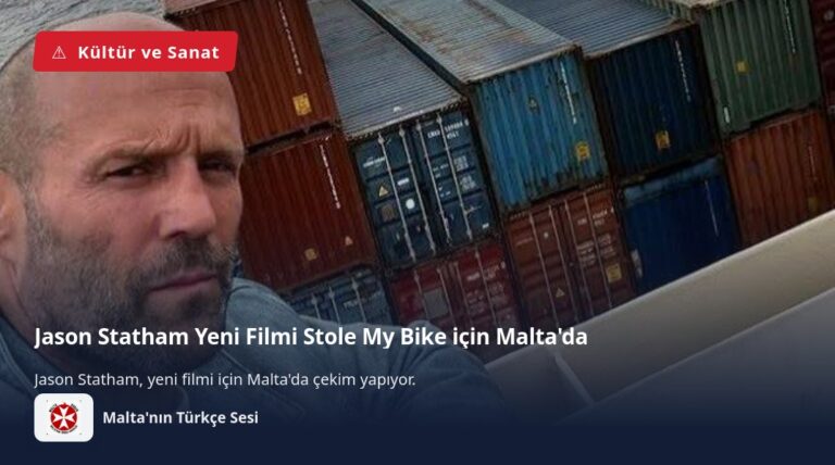 Jason Statham Yeni Filmi Stole My Bike için Malta’da