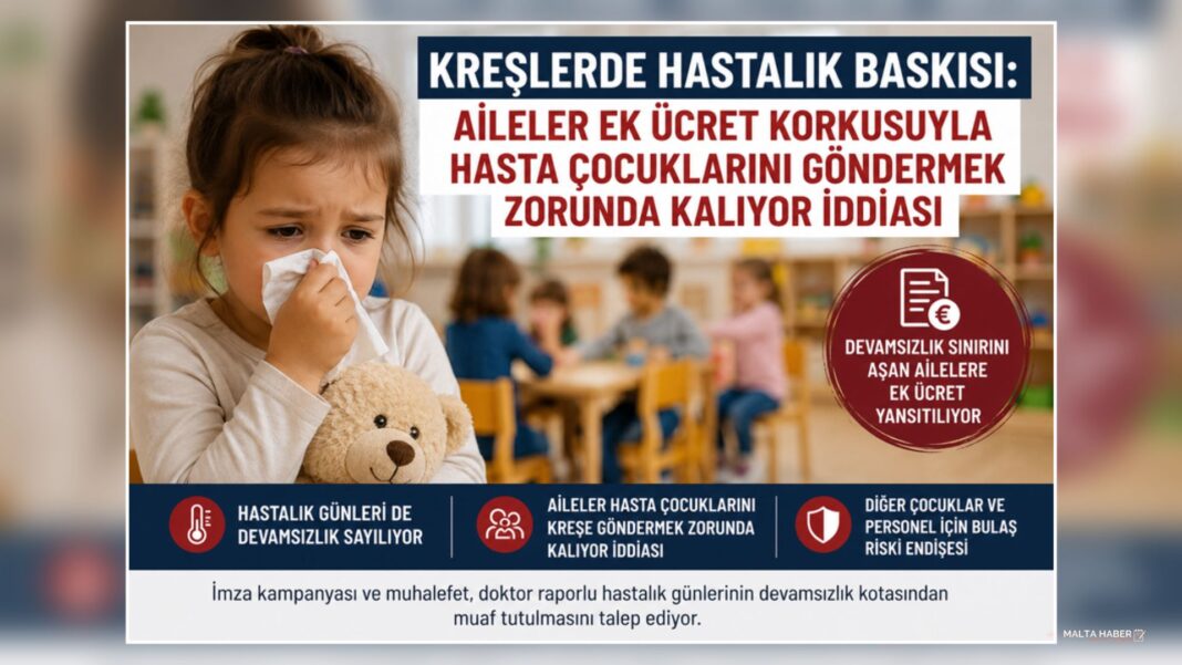 Kreşlerde hastalık baskısı: Aileler ek ücret korkusuyla hasta çocuklarını göndermek zorunda kalıyor iddiası