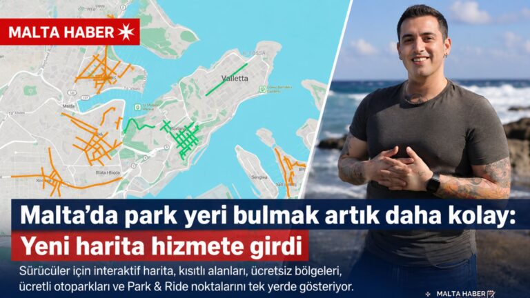 Malta’da park yeri bulmayı kolaylaştıran yeni harita kullanıma açıldı
