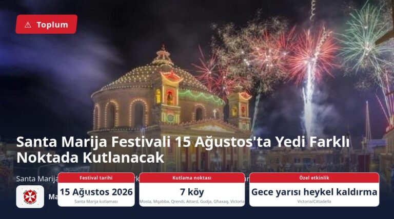 Santa Marija Festivali 15 Ağustos’ta Yedi Farklı Noktada Kutlanacak