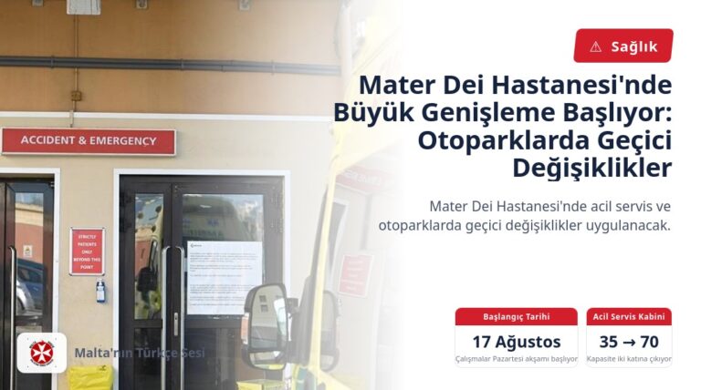 Mater Dei Hastanesi’nde Büyük Genişleme Başlıyor: Otoparklarda Geçici Değişiklikler