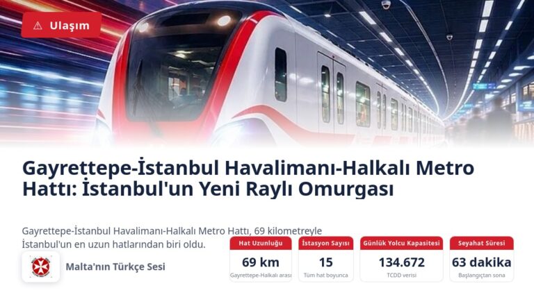Gayrettepe-İstanbul Havalimanı-Halkalı Metro Hattı: İstanbul’un Yeni Raylı Omurgası
