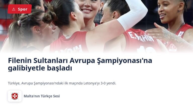Filenin Sultanları Avrupa Şampiyonası’na galibiyetle başladı