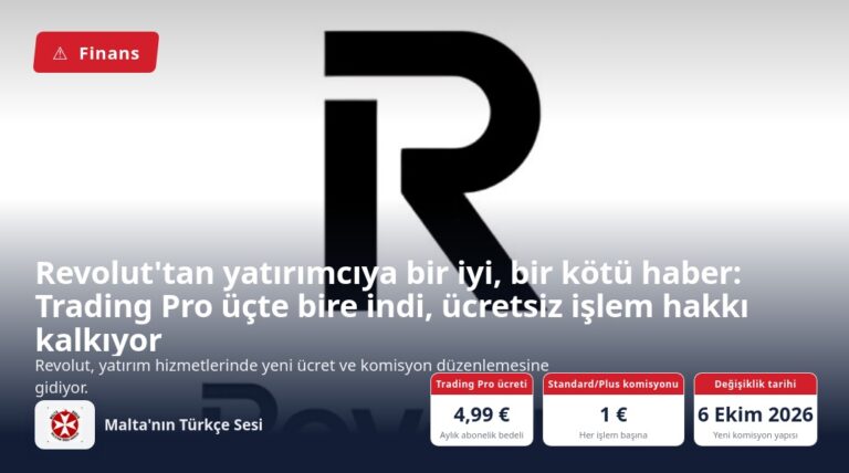 Revolut’tan yatırımcıya bir iyi, bir kötü haber: Trading Pro üçte bire indi, ücretsiz işlem hakkı kalkıyor