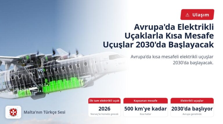 Avrupa’da Elektrikli Uçaklarla Kısa Mesafe Uçuşlar 2030’da Başlayacak
