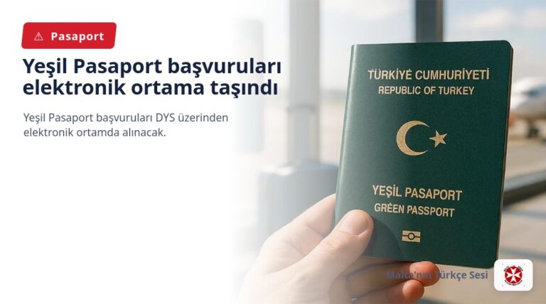 Yeşil Pasaport başvuruları elektronik ortama taşındı