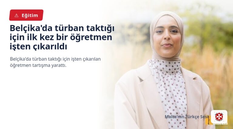 Belçika’da türban taktığı için ilk kez bir öğretmen işten çıkarıldı