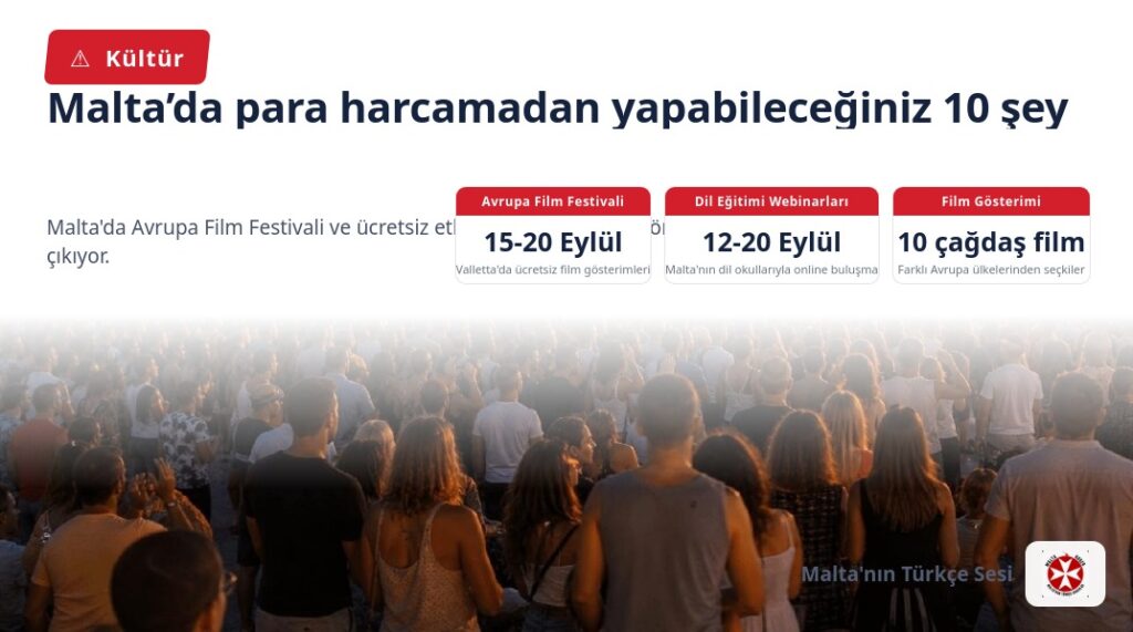 Malta’da para harcamadan yapabileceğiniz 10 şey