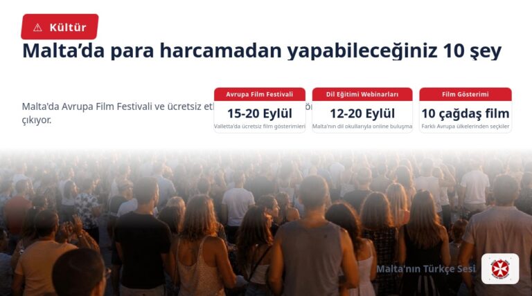 Malta’da para harcamadan yapabileceğiniz 10 şey