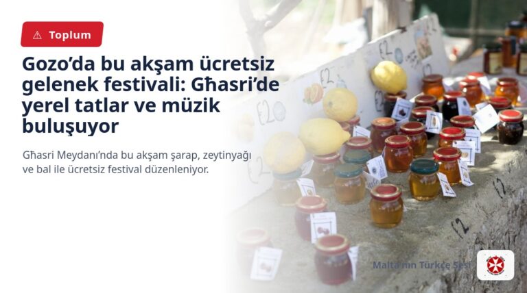 Gozo’da bu akşam ücretsiz gelenek festivali: Għasri’de yerel tatlar ve müzik buluşuyor
