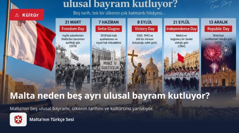 Malta neden beş ayrı ulusal bayram kutluyor?