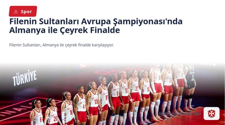 Filenin Sultanları Avrupa Şampiyonası’nda Almanya ile Çeyrek Finalde