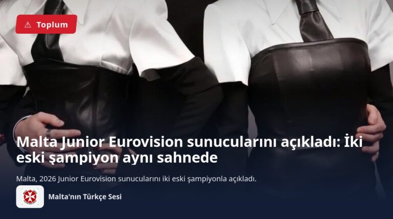 Malta Junior Eurovision sunucularını açıkladı: İki eski şampiyon aynı sahnede