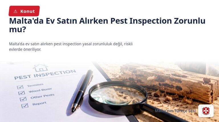 Malta’da Ev Satın Alırken Pest Inspection Zorunlu mu?