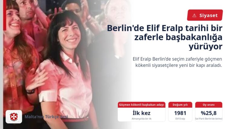 Berlin’de Elif Eralp tarihi bir zaferle başbakanlığa yürüyor