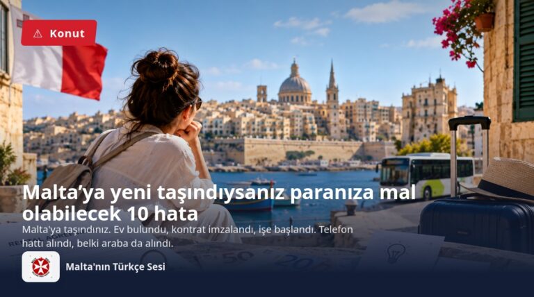 Malta’ya yeni taşındıysanız paranıza mal olabilecek 10 hata
