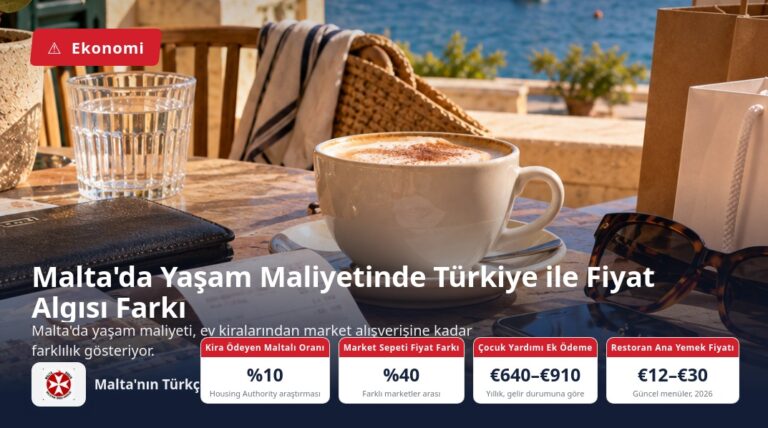 Malta’da Yaşam Maliyetinde Türkiye ile Fiyat Algısı Farkı