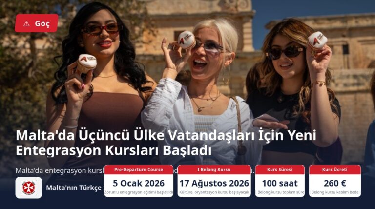 Malta’da Üçüncü Ülke Vatandaşları İçin Yeni Entegrasyon Kursları Başladı
