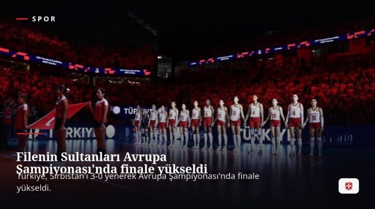 Filenin Sultanları Avrupa Şampiyonası’nda finale yükseldi