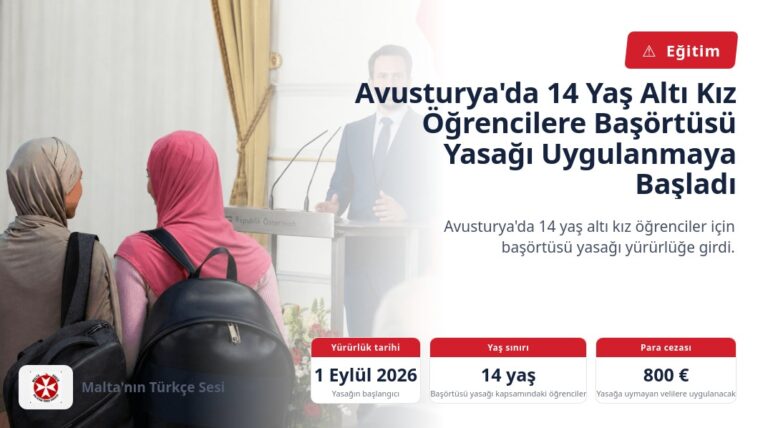 Avusturya’da 14 Yaş Altı Kız Öğrencilere Başörtüsü Yasağı Uygulanmaya Başladı