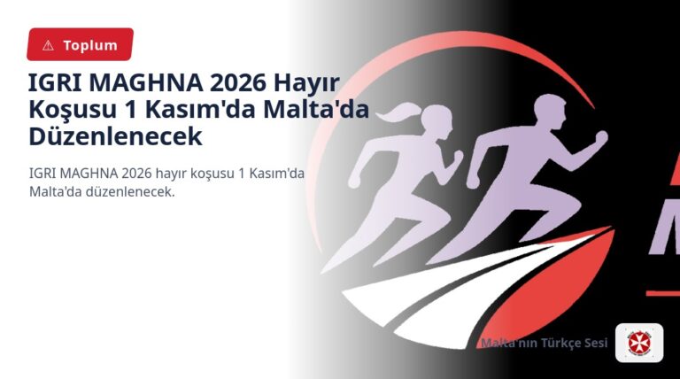IGRI MAGHNA 2026 Yardım Koşusu 1 Kasım’da Malta’da Düzenlenecek