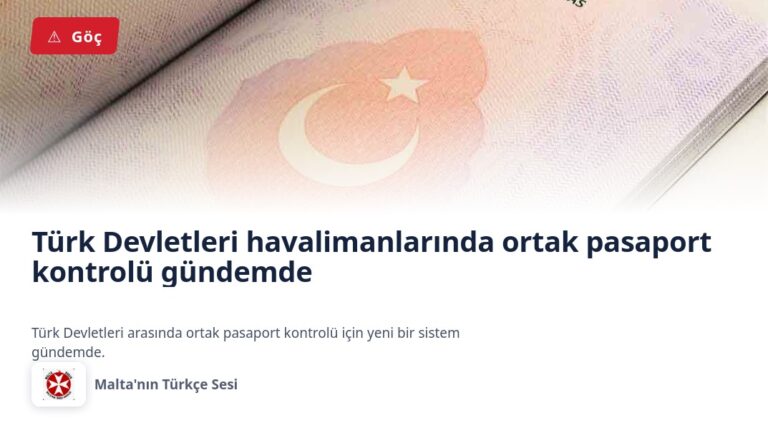 Türk Devletleri havalimanlarında ortak pasaport kontrolü gündemde