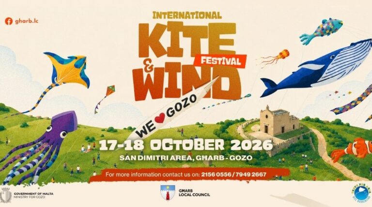 Gozo’da Uçurtma ve Rüzgar Festivali 17-18 Ekim’de düzenlenecek