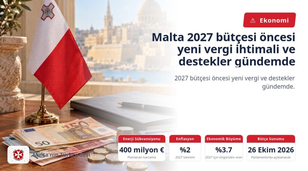 Malta 2027 bütçesi öncesi yeni vergi ihtimali ve destekler gündemde