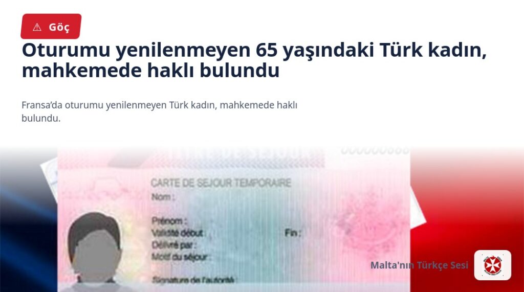 Oturumu yenilenmeyen 65 yaşındaki Türk kadın, mahkemede haklı bulundu