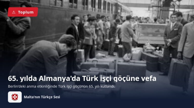 65. yılda Almanya’da Türk işçi göçüne vefa
